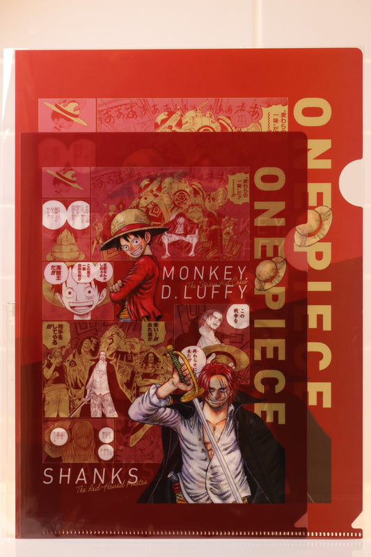 One Piece - Clear Folder Set of 2 (A4 & B5) Luffy & Shanks