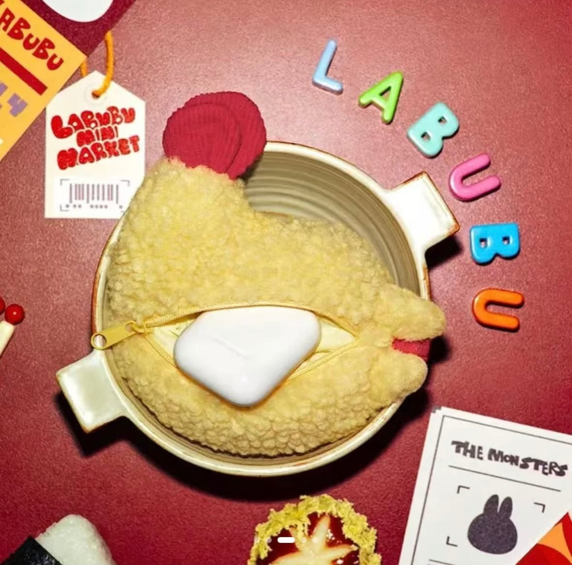 Popmart - The Monsters Labubu Shrimp Tempura Earphone Case