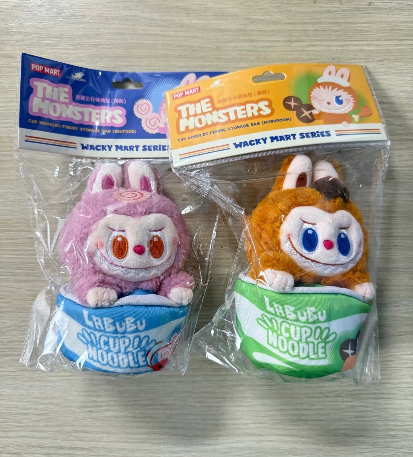 Popmart - The Monsters Labubu Wacky Mart Series Cup Noodles Figure Storage Bag