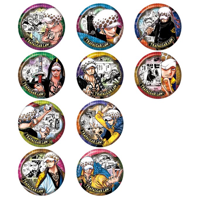 One Piece - Collection Badge "HEROES" [Trafalgar Law] 2nd Edition